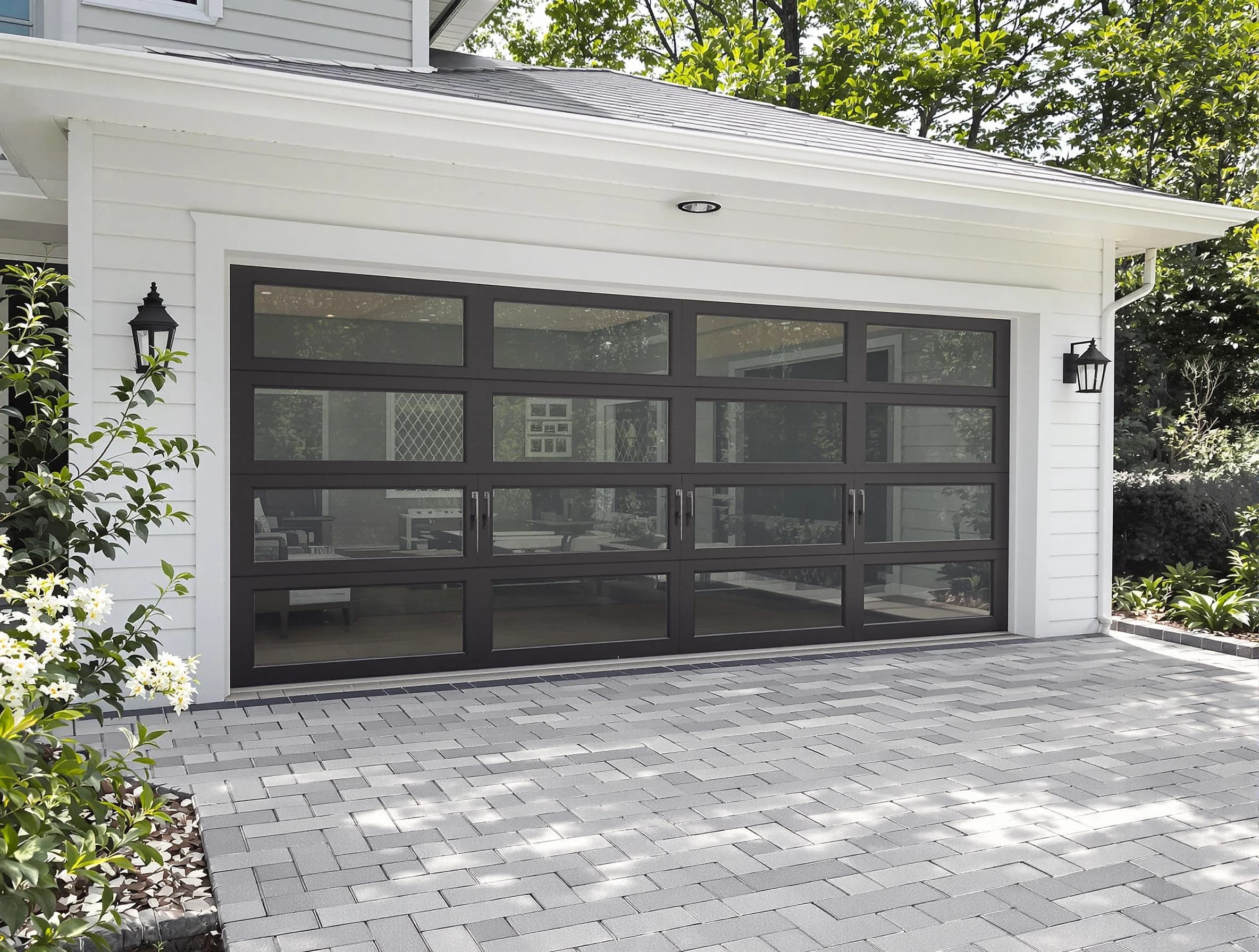 Belleville Garage Door Repair design specialist presenting custom garage door options to Belleville homeowner