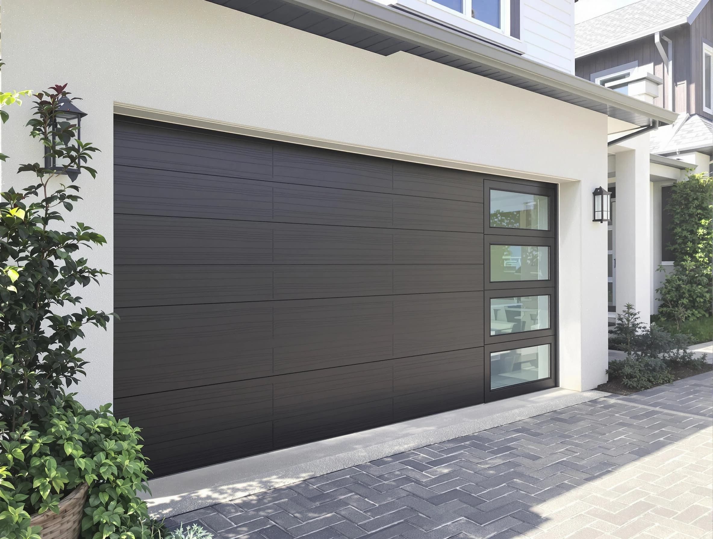 Custom garage door installation by Belleville Garage Door Repair in Belleville