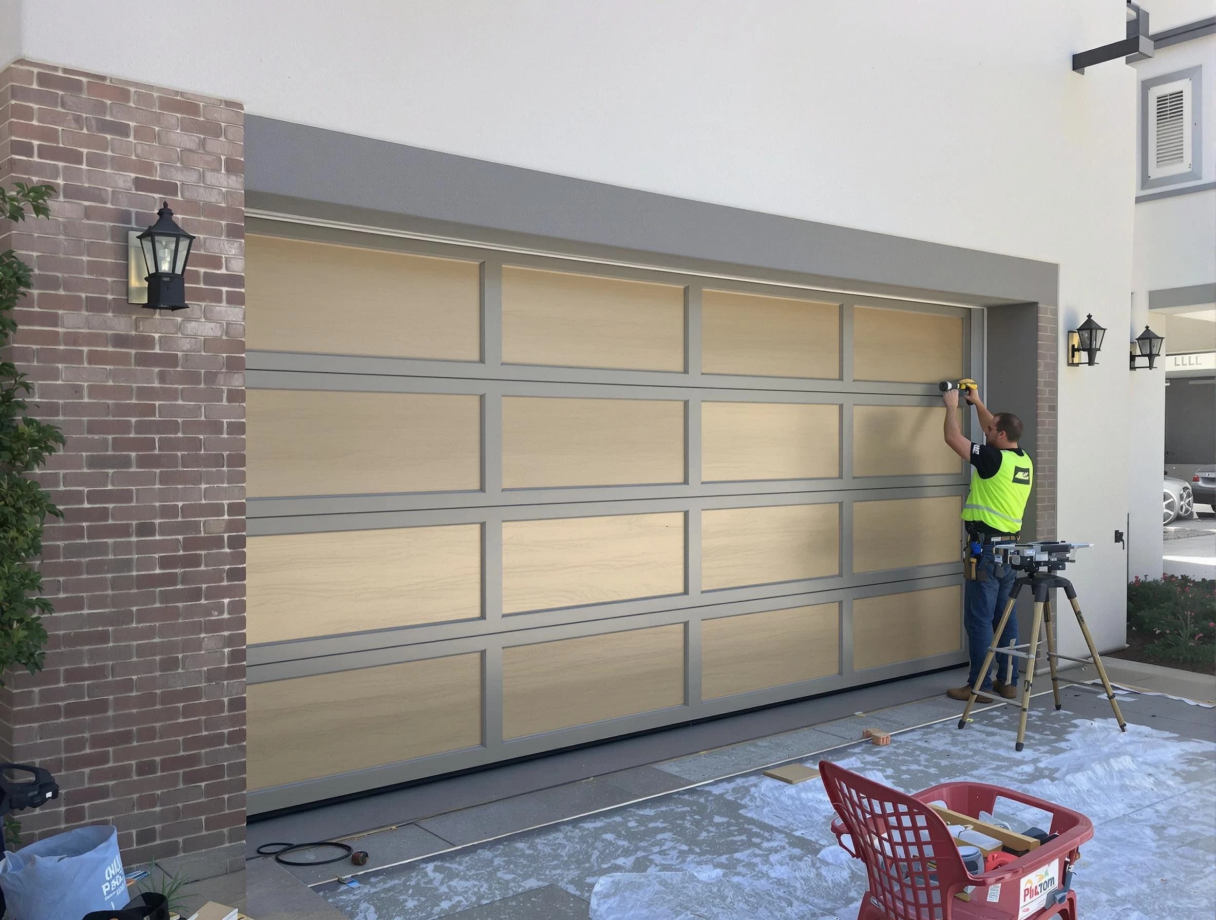 Garage door replacement service by Belleville Garage Door Repair in Belleville