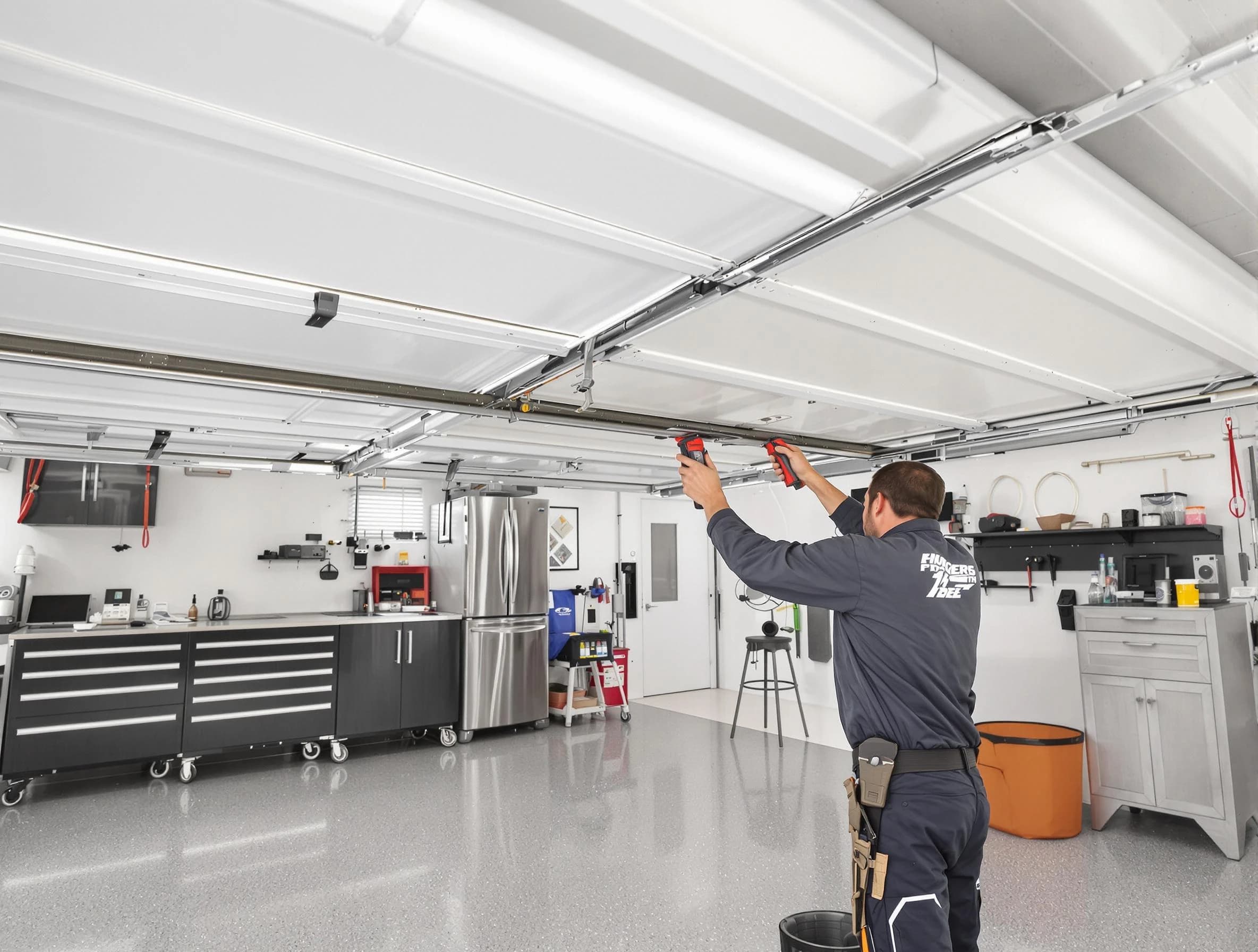 Overhead garage door repair service by Belleville Garage Door Repair in Belleville