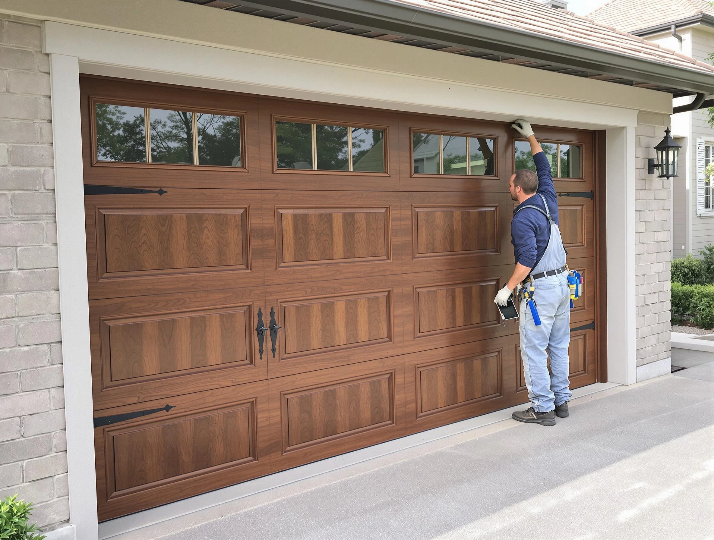 Custom garage door showcase by Belleville Garage Door Repair in Belleville