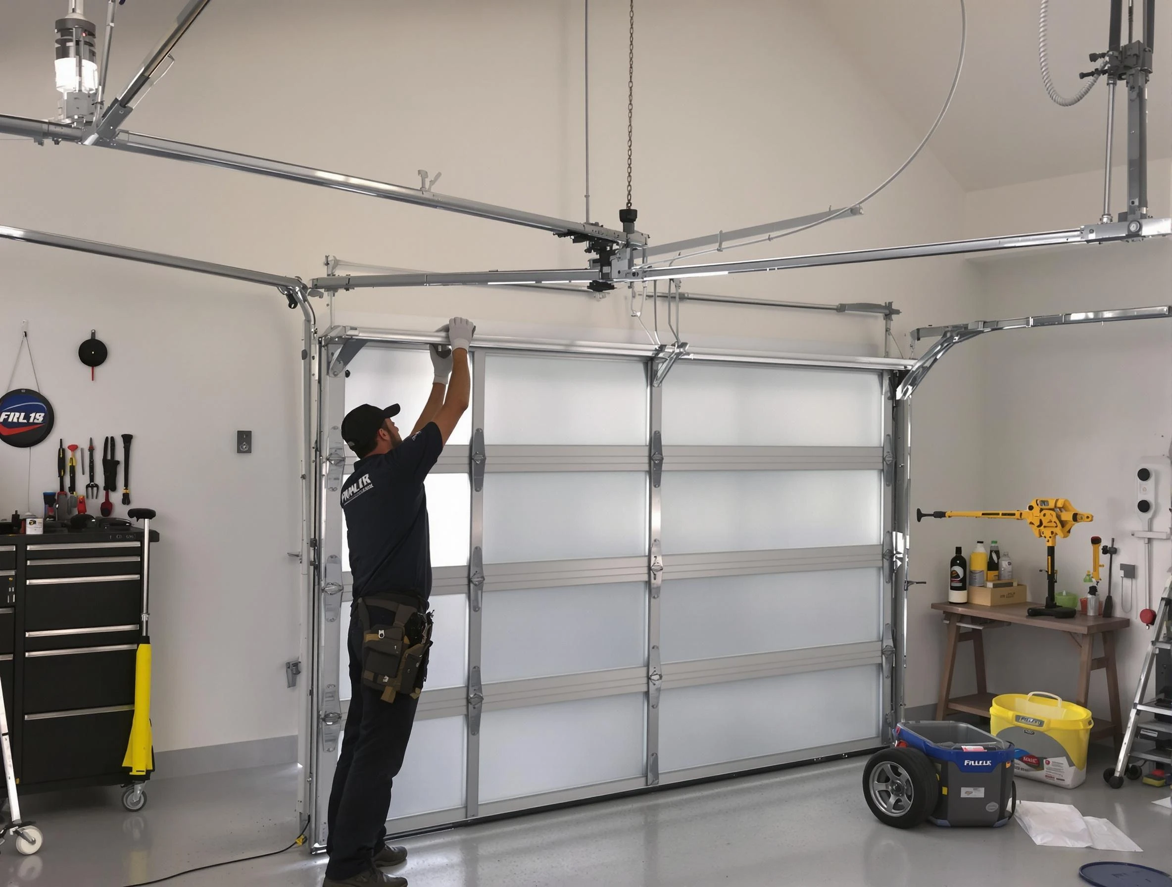 Belleville Garage Door Repair certified team performing precision garage door installation in Belleville